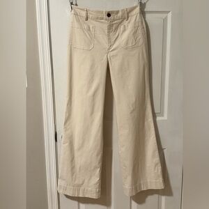 NWT J. Crew Natural Wide-Leg Trousers